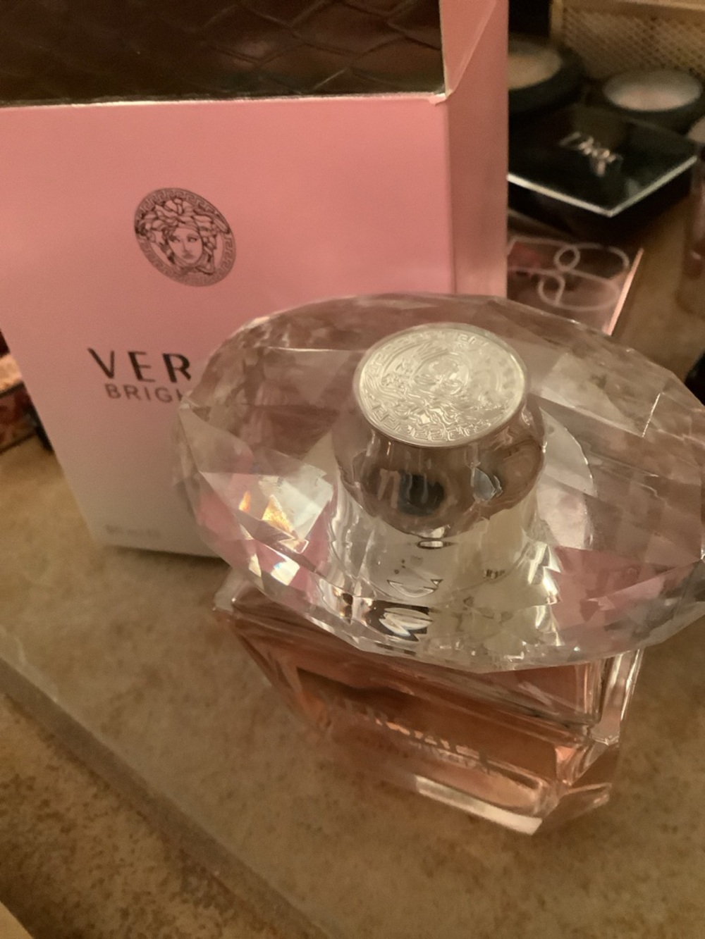 Versace Bright Crystal Eau de Toilette — Light Pink Bottle sprayed 2 times - Picture 6 of 9